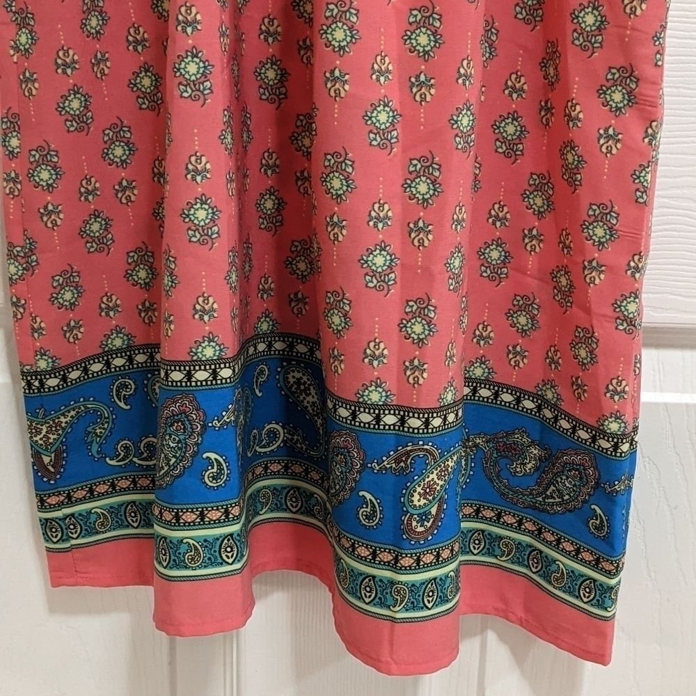 Mine Floral Halter Mini Dress Size Small - Picture 2 of 11